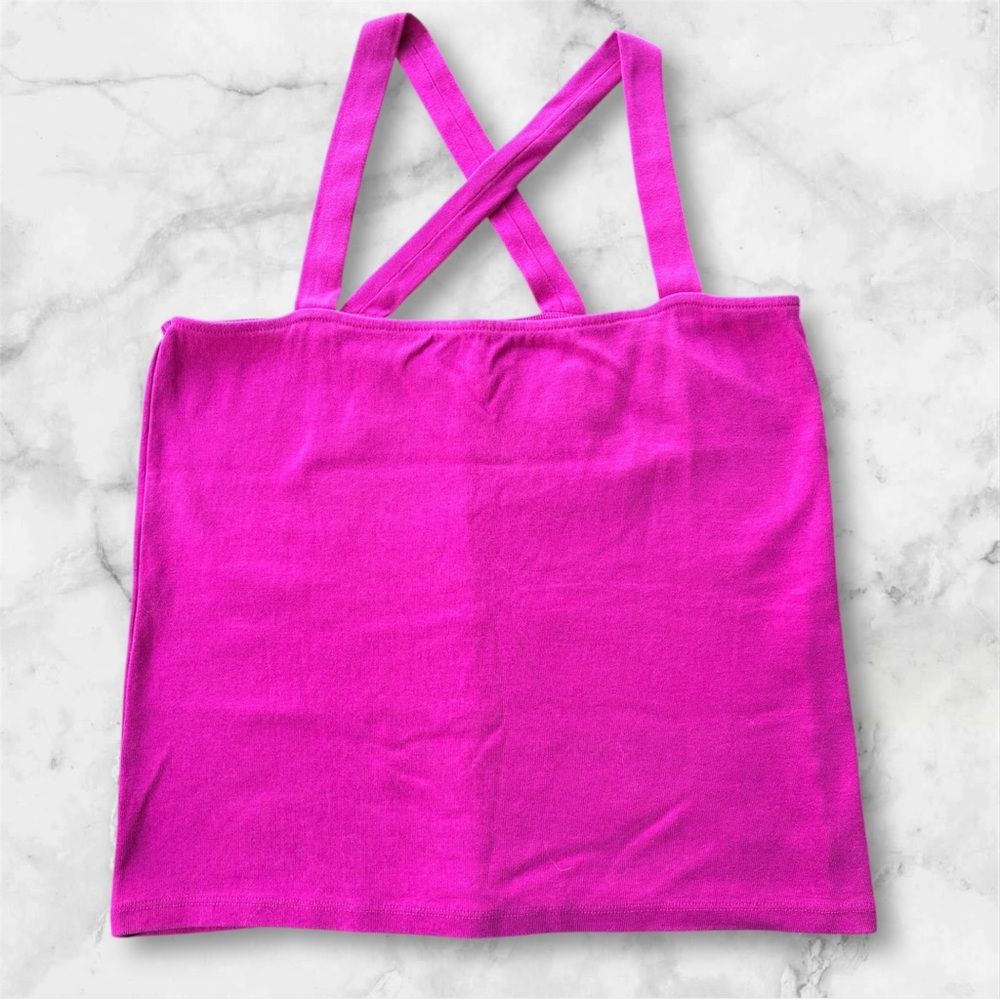 LOFT Magenta Pink Tank Top Size XXL Stretch Fitted Casual Summer top